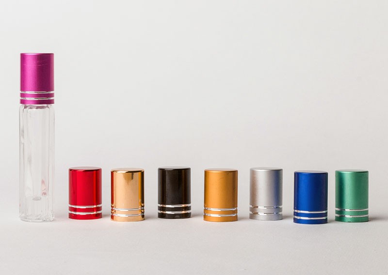 1/2 Dram Plain Roll on Bottles 3.5 ml w- mixed color caps | NinonUSA