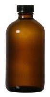 32 Oz Boston Round Amber Bottle | NinonUSA