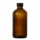 8 oz Boston Round Amber Bottle | NinonUSA