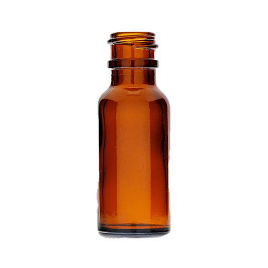 1/2 Oz Boston Round Amber Bottle