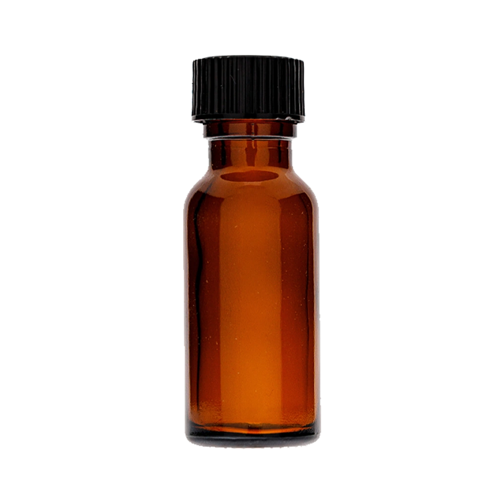 1/2 Oz Boston Round Amber Bottle