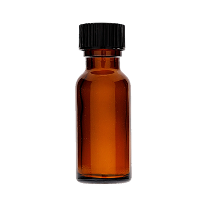 1/2 Oz Boston Round Amber Bottle