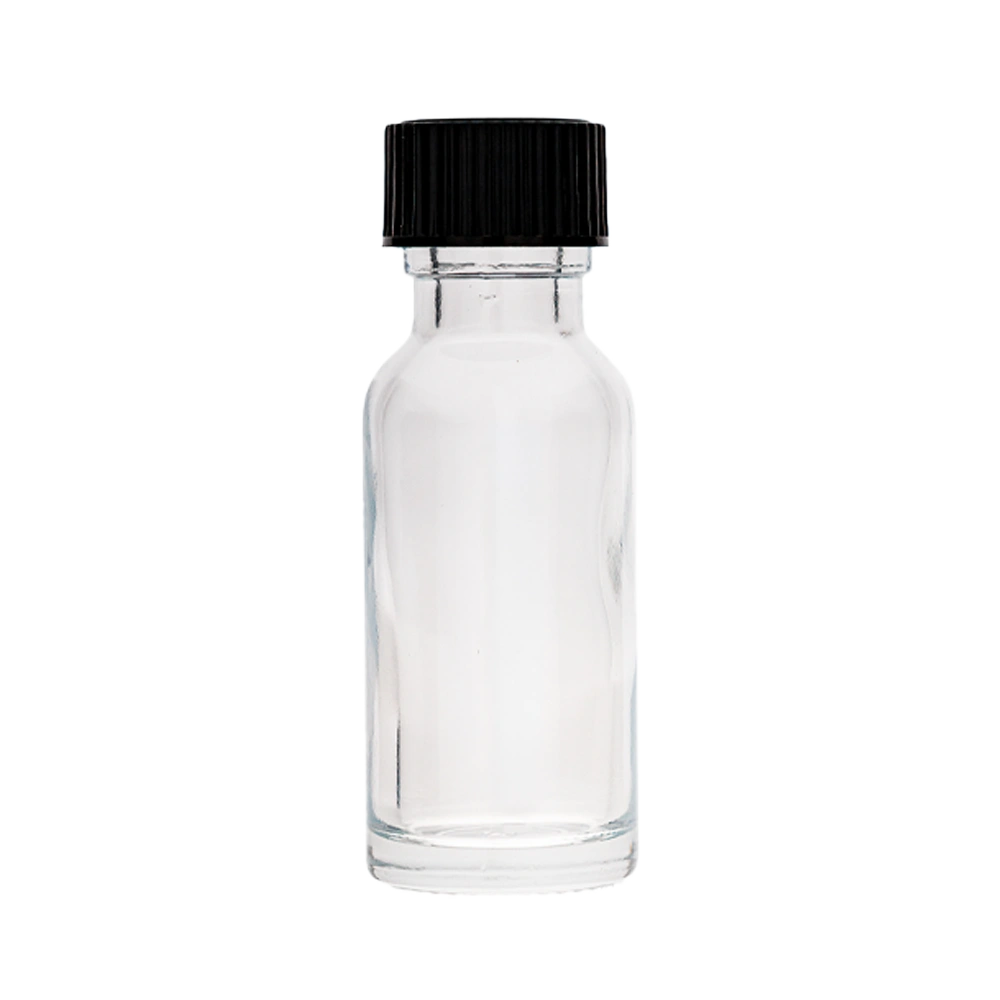 1/2 Oz Boston Round Clear Bottle