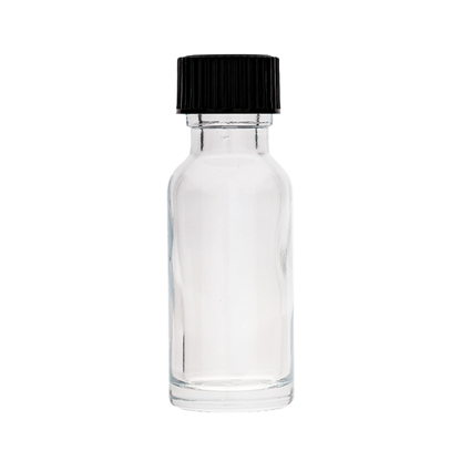 1/2 Oz Boston Round Clear Bottle