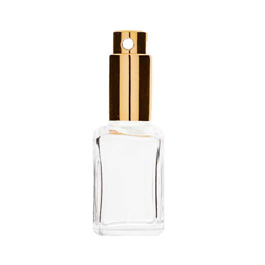 1/2 Oz Square Shape Bottle w-Spray