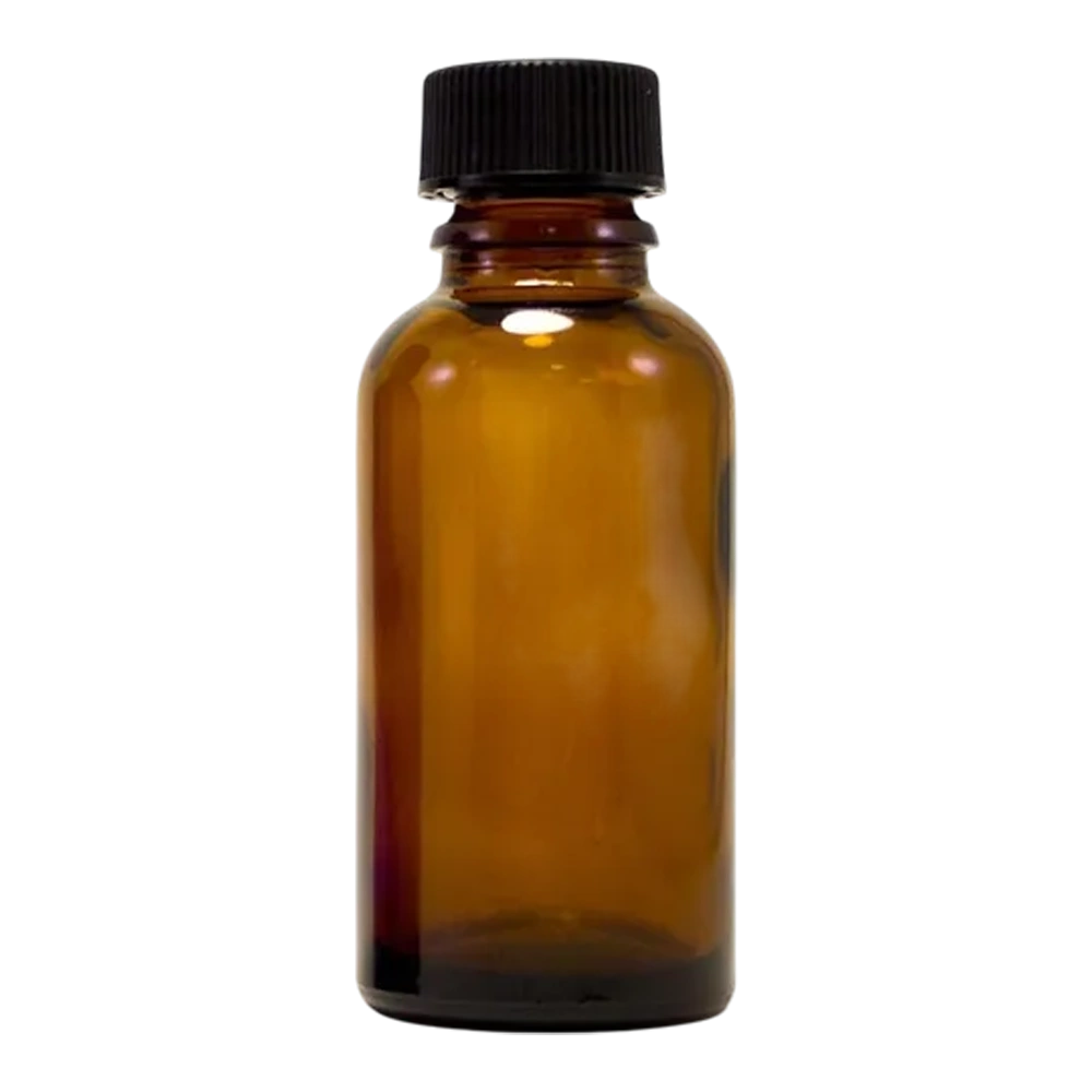 1 Oz Boston Round Amber Bottle