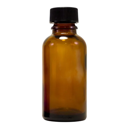 1 Oz Boston Round Amber Bottle