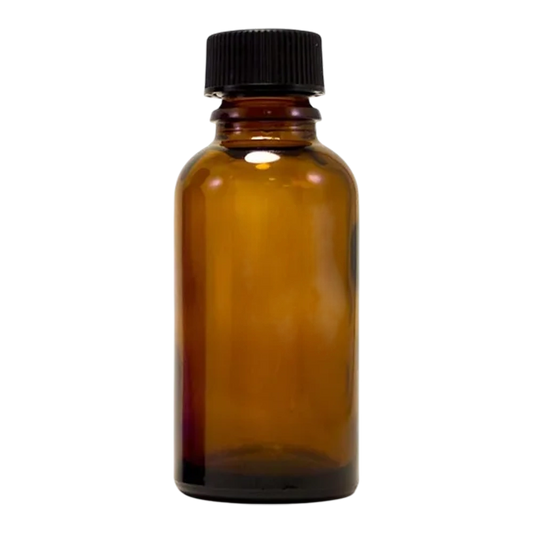 1 Oz Boston Round Amber Bottle