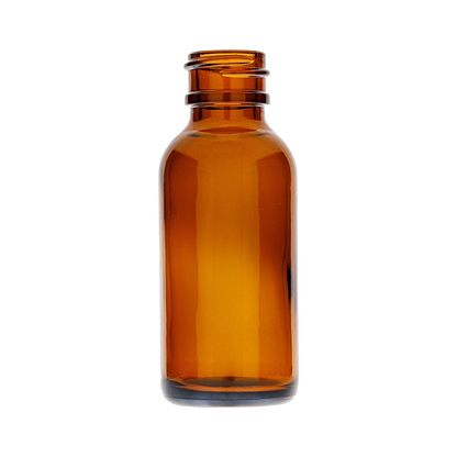 1 Oz Boston Round Amber Bottle