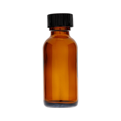 1 Oz Boston Round Amber Bottle