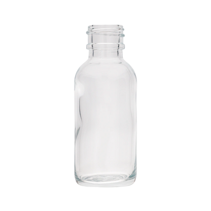1 Oz Boston Round Clear Bottle