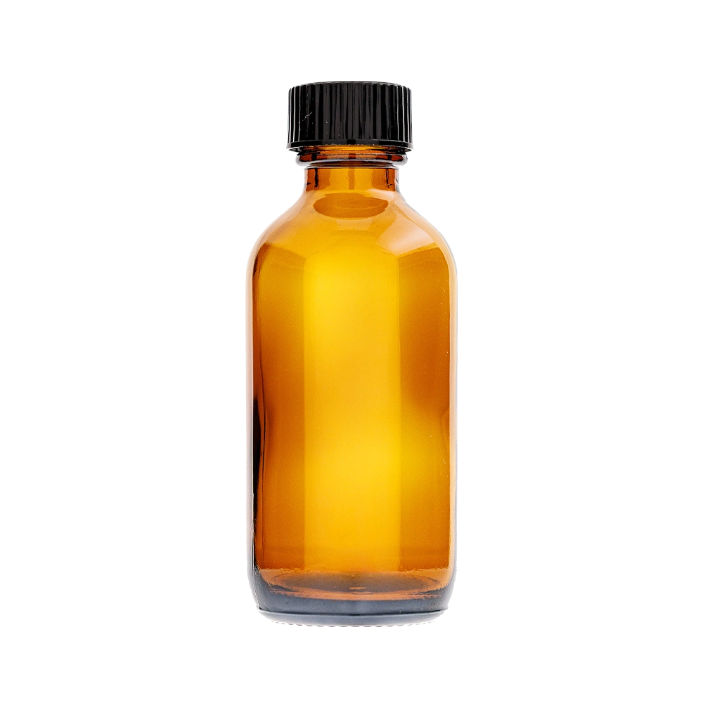 2 Oz Boston Round Amber Bottle