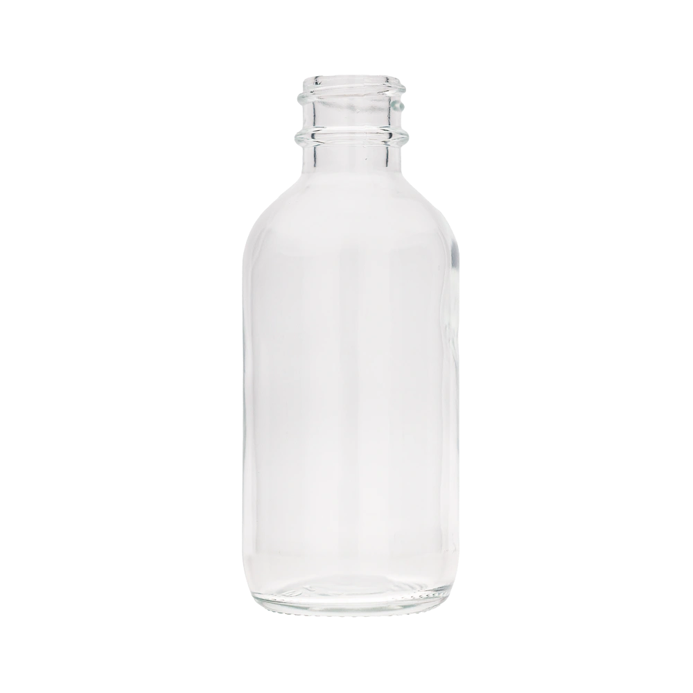 2 Oz Boston Round Clear Bottle