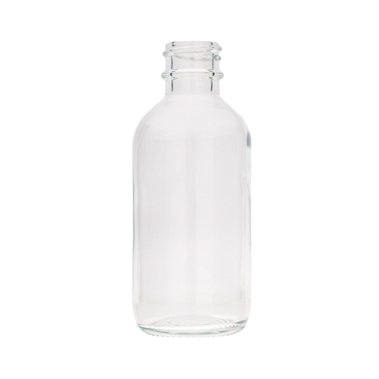 2 Oz Boston Round Clear Bottle