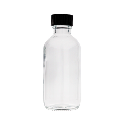 2 Oz Boston Round Clear Bottle