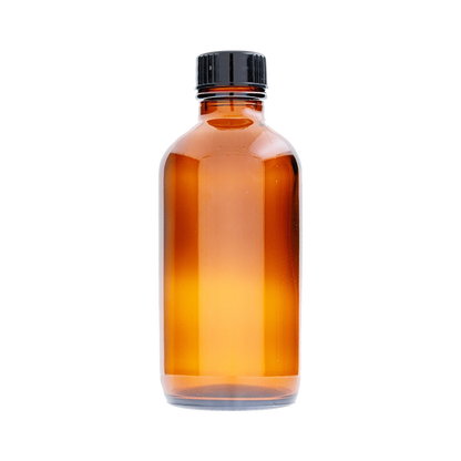 4 Oz Boston Round Amber Bottle
