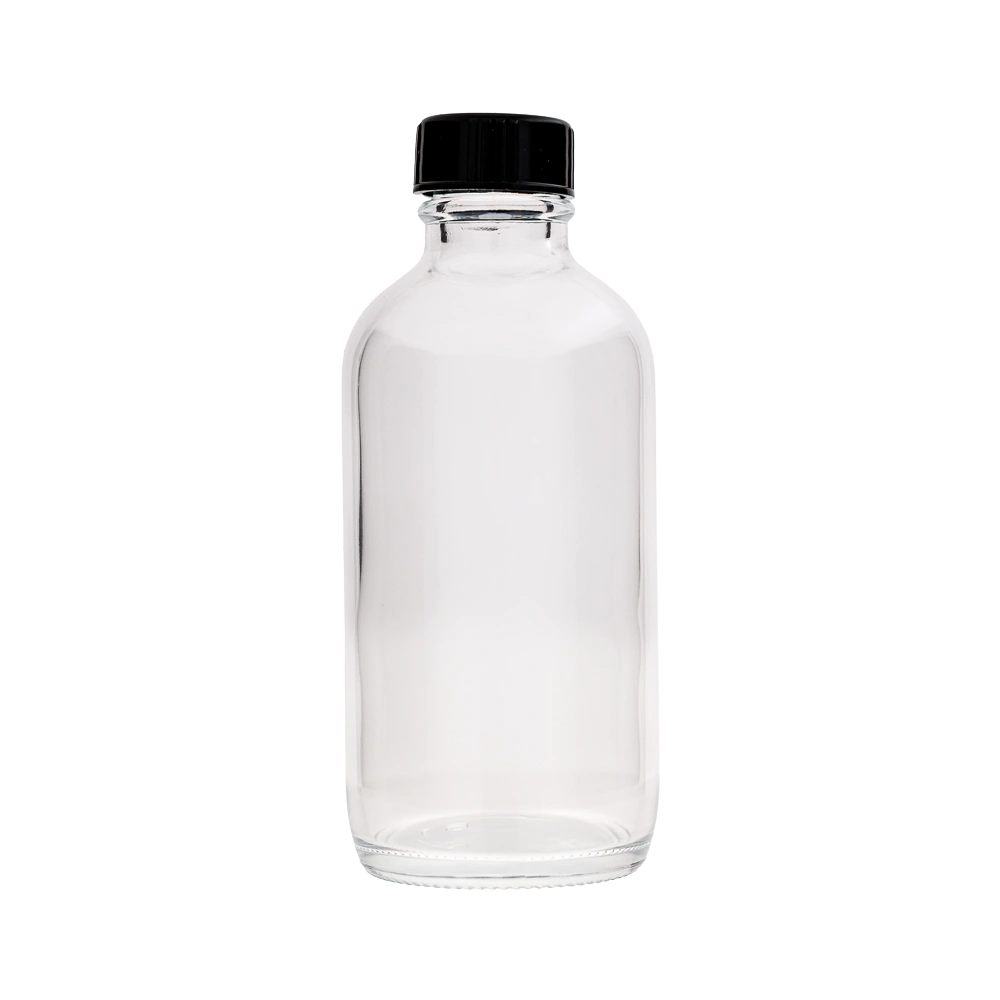4 Oz Boston Round Clear Bottle