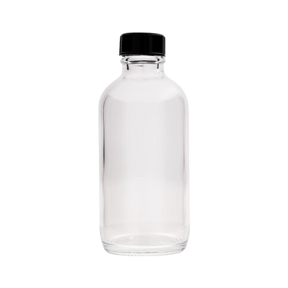 4 Oz Boston Round Clear Bottle