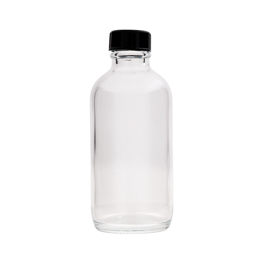 4 Oz Boston Round Clear Bottle