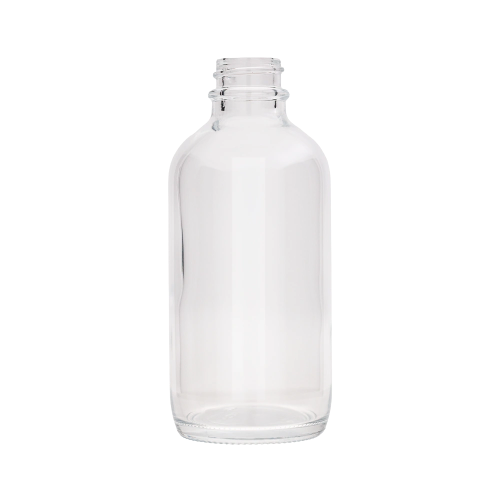 4 Oz Boston Round Clear Bottle
