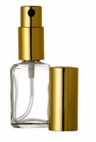 1/2 Oz Square Shape Bottle w-Spray